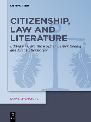 cover image of Citizenship, Law and Literature